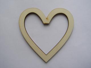 Kroužek na výrobu lapače snů - srdce 10cm