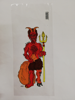 Mikulášský sáček - Čert - 40x18cm