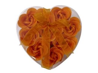 Mýdlové konfety - dárkové balení 9 ks - oranžové