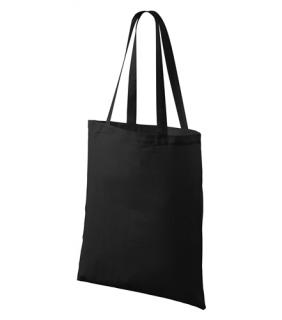 Nákupní taška bavlněná  42 x 38 cm, vhodná k malování, batiku - černá