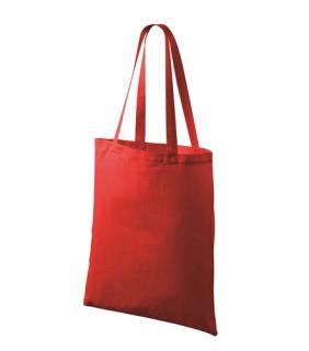 Nákupní taška bavlněná 42 x 38 cm, vhodná k malování, batiku - červená