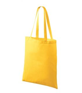 Nákupní taška bavlněná  42 x 38 cm, vhodná k malování, batiku - žlutá