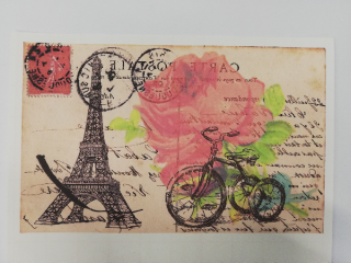 Nažehlovací obrázek na textil - pohlednice 1 - 19,5 x 12,5 cm