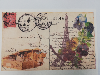 Nažehlovací obrázek na textil - pohlednice 2 - 19,5 x 12,5 cm
