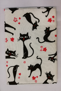 Obal na knihu nebo diář - 17 x 22,5 cm -  Kočky