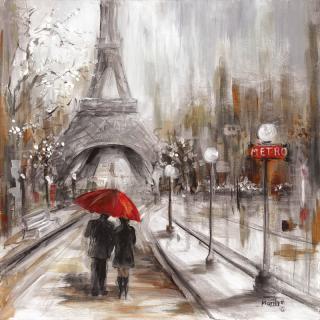 Obraz na desce 22 x 22 cm - Paris 1
