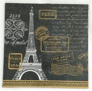 Obrázek č.159 - 16 x 16 - Eiffelovka na černé