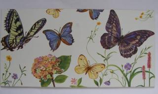 Obrázek č.207 - 32 x 16 - Motýli modré