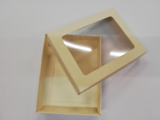 Papírová dárková krabička z lepenky - bílá - 2,5x14x10,5 cm