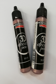 Perlové pero Pentart 30ML - Růžové zlato