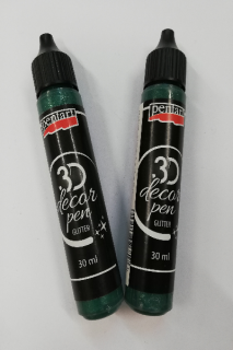 Perlové pero Pentart 30ML - Tyrkysově stříbrná