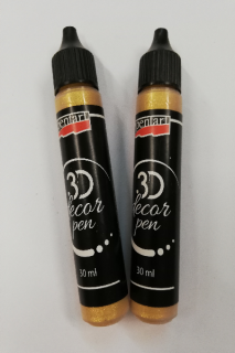 Perlové pero Pentart 30ML - Zlatá