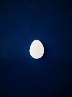 Polystyrenové vejce ploché plné - 10 cm
