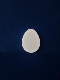 Polystyrenové vejce ploché plné - 15 cm