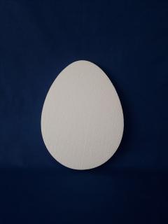 Polystyrenové vejce ploché plné - 25 cm