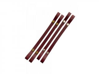 Popruh na košík nebo kabelku kožený š.1cm - 50 cm - bordo (CENA ZA 1KS)