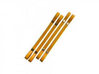 Popruh na košík nebo kabelku kožený š.1cm - 50 cm - okrový (CENA ZA 1KS)
