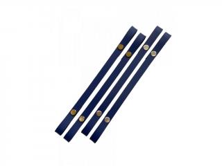 Popruh na košík nebo kabelku kožený š.1cm - 50cm - elektricky modrý (CENA ZA 1KS)