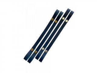 Popruh na košík nebo kabelku kožený š.1cm - 50cm - modrý (CENA ZA 1KS)