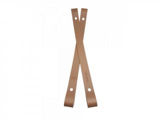 Popruh na košík nebo kabelku kožený š.2cm - 20 cm - béžový (CENA ZA 1KS)