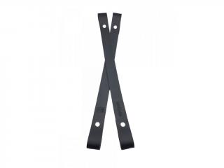 Popruh na košík nebo kabelku kožený š.2cm - 20 cm - černý (CENA ZA 1KS)