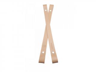 Popruh na košík nebo kabelku kožený š.2cm - 20 cm - latté (CENA ZA 1KS)