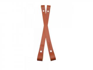 Popruh na košík nebo kabelku kožený š.2cm - 20 cm - medový (CENA ZA 1KS)