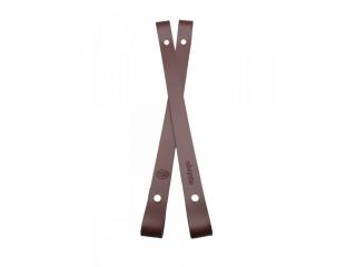 Popruh na košík nebo kabelku kožený š.2cm - 50 cm - hnědý (CENA ZA 1KS)