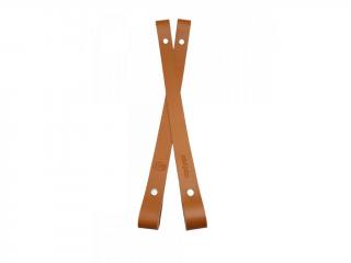 Popruh na košík nebo kabelku kožený š.2cm - 60 cm - ořech (skladem)