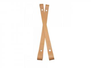 Popruh na košík nebo kabelku kožený š.2cm - karamel - ruční práce (CENA ZA 1KS)