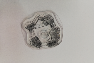 Razítko silikonové - domeček - 2,5 x 3 cm