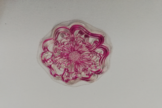 Razítko silikonové - květina 4 - 4 cm