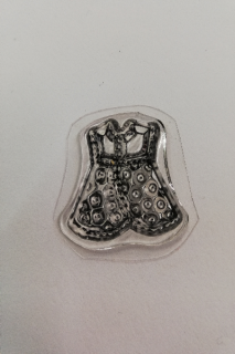 Razítko silikonové - šatičky - 2 x 2,5 cm