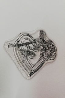 Razítko silikonové - Valentýn 2 - 5,5 x 4,5 cm