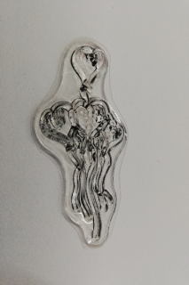 Razítko silikonové - Valentýn 5 - 6 x 3 cm