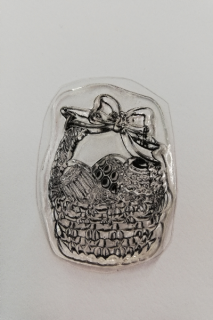 Razítko silikonové - Velikonoce košík - 4 x 3 cm