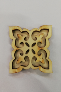 Razítko z překližky - ornament - 5,5 cm