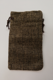 sáček jutový hnědý 9x7 cm
