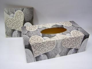 Sada - dřevěná krabička a obrázek - Carpe diem