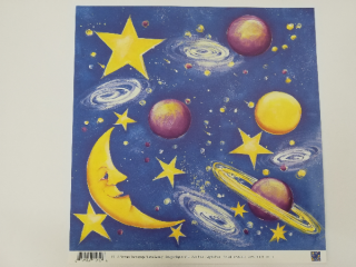 Scrapbooking papír 30x30 cm - Galaxie