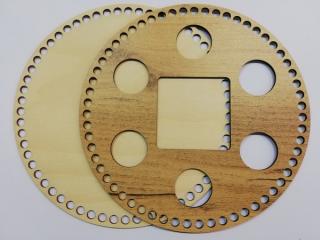 Servírovací set, organizér na set štamprdlat a hranatou ALKO-láhev k doháčkování - 25cm gold craft  (skladem)