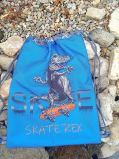 Stahovací vak digitální tisk  42 x 32 cm - Skate Rex (skladem)