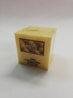 Svíčka kostička palmová 100g - citron