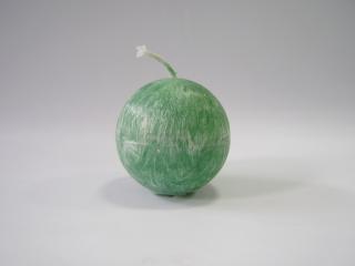 Svíčka vonná z palmového vosku - koule 6 cm - zelená