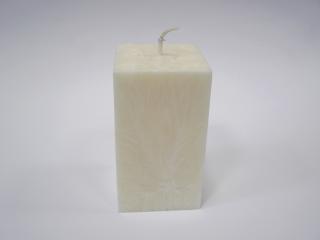 Svíčka vonná z palmového vosku - Kvádr - bílá