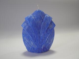 Svíčka vonná z palmového vosku - pupen - tm. modrá