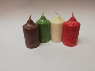 Svíčka vonná z palmového vosku - sada 4 adventních svíček - č.2