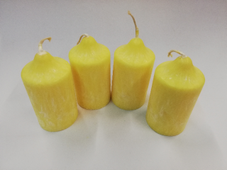 Svíčka vonná z palmového vosku - sada 4 adventních svíček - č.25 - ananas