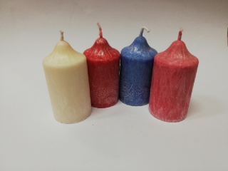 Svíčka vonná z palmového vosku - sada 4 adventních svíček - č.6