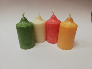 Svíčka vonná z palmového vosku - sada 4 adventních svíček - č.7